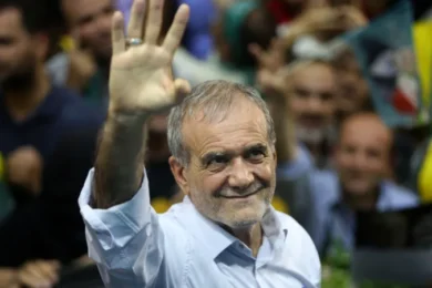 Many people have been going to rallies held by reformist Massoud Pezeshkian.